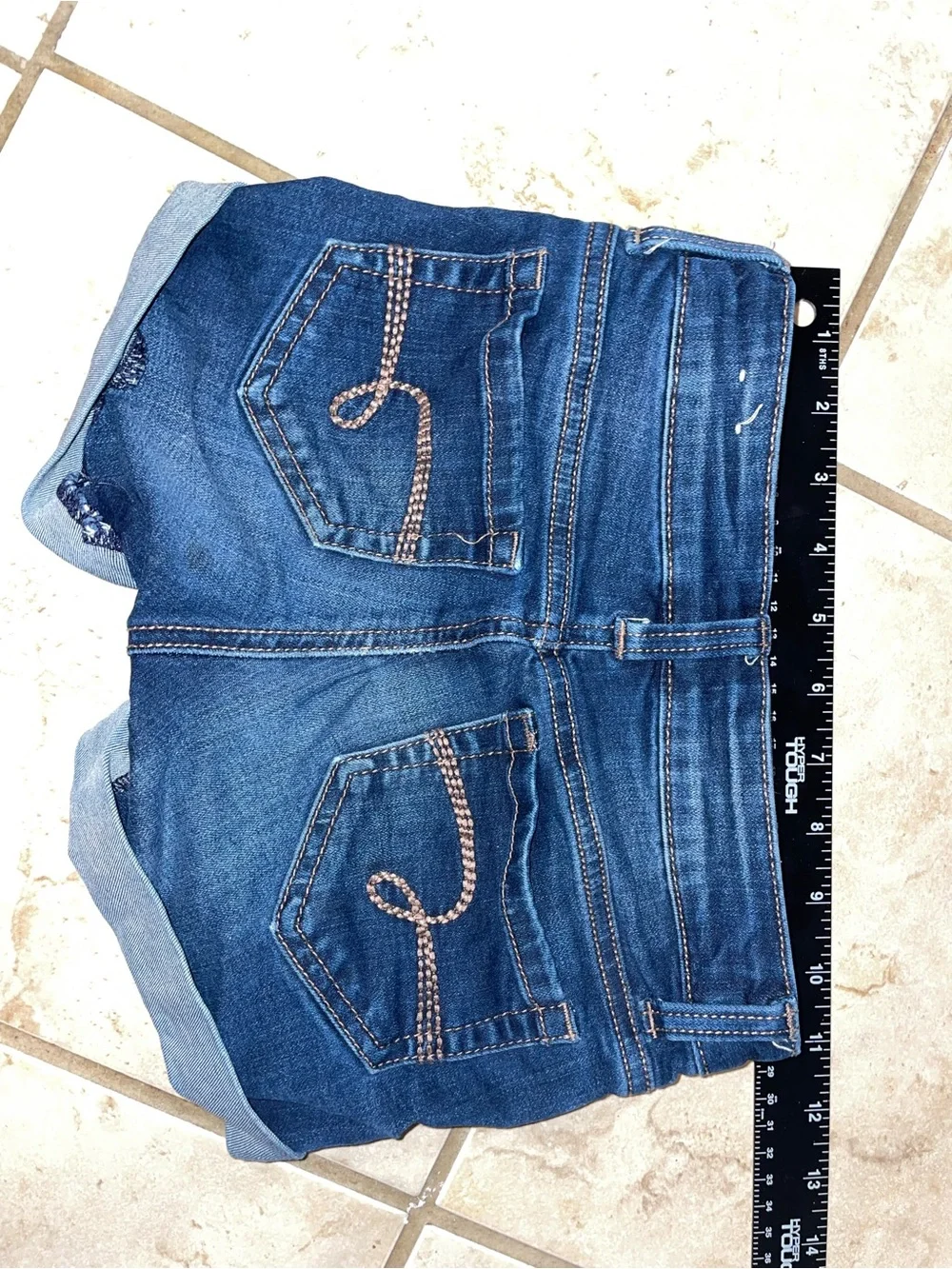 Justice Dark Blue Denim Shorts